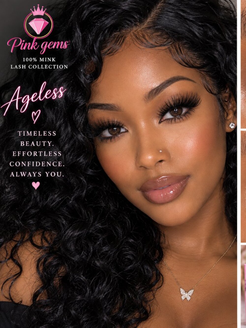 Ageless 100% Mink Lashes Wispy Fluffy Natural Volume Reusable